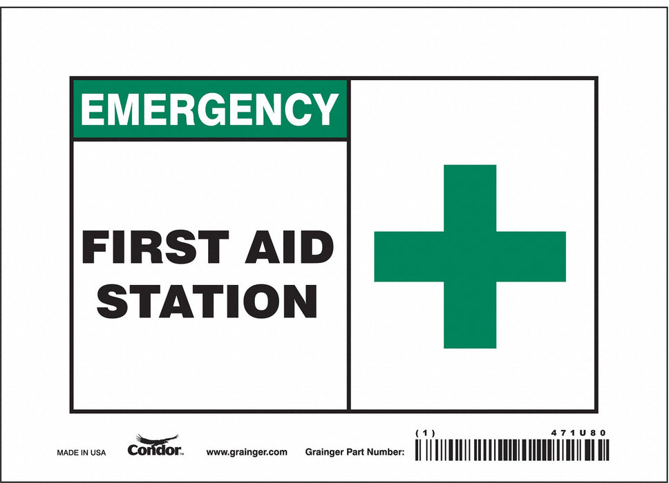 Safety Sign 5 in x 7 in Vinyl