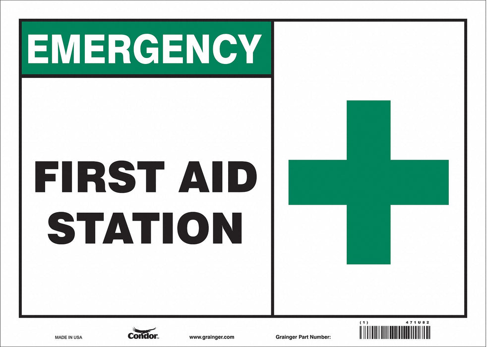 Safety Sign 10 in x 14 in Vinyl