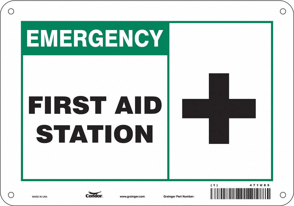 Safety Sign 7 in x 10 in Polyethylene