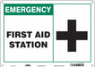Safety Sign 10 in x 14 in Polyethylene