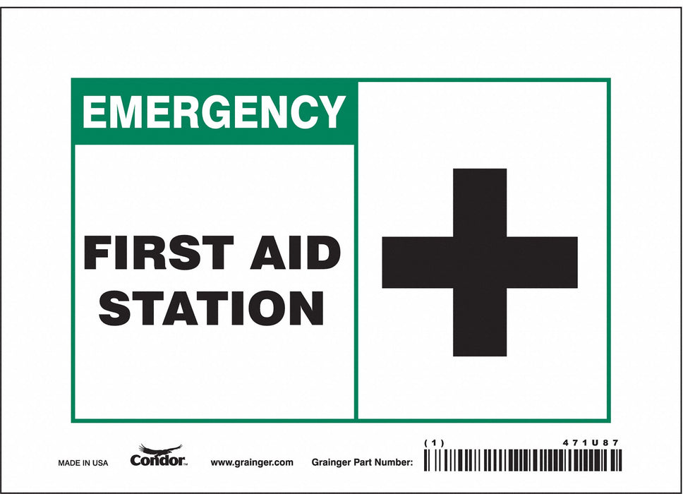 Safety Sign 5 in x 7 in Vinyl