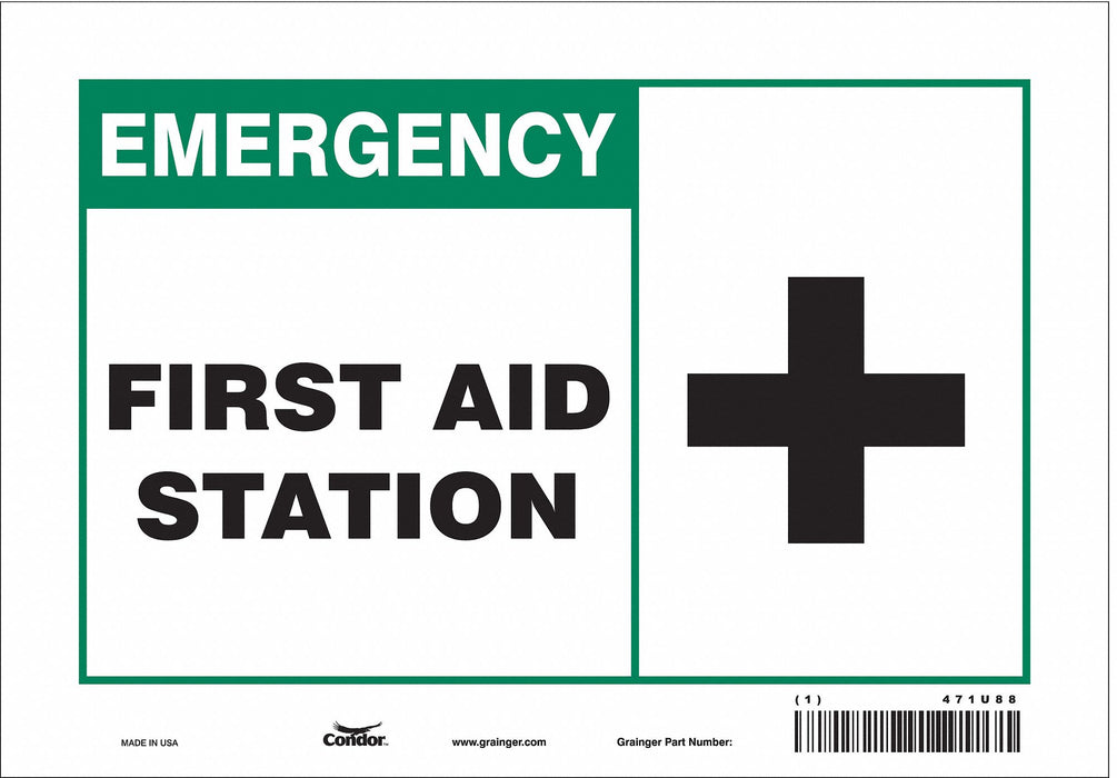 Safety Sign 7 in x 10 in Vinyl