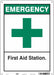 Safety Sign 14 in x 10 in Aluminum