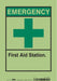 Safety Sign 10 in x 7 in Glow Vinyl