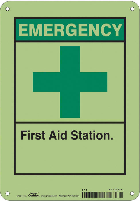 Safety Sign 10 in x 7 in Polyethylene