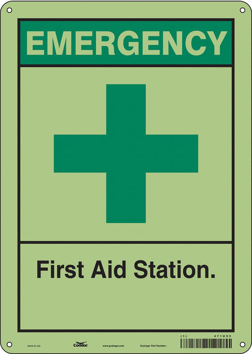 Safety Sign 14 in x 10 in Polyethylene