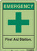 Safety Sign 14 in x 10 in Polyethylene