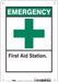 Safety Sign 10 in x 7 in Polyethylene