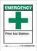 Safety Sign 7 in x 5 in Vinyl