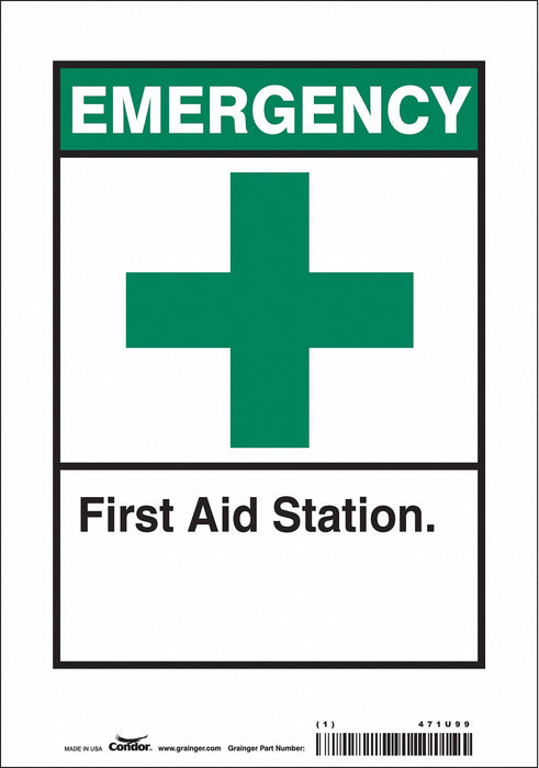 Safety Sign 10 in x 7 in Vinyl