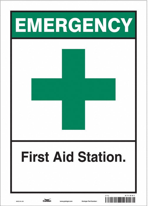 Safety Sign 14 in x 10 in Vinyl