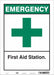 Safety Sign 14 in x 10 in Vinyl