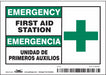 Safety Sign 3 1/2 in x 5 in Vinyl PK5