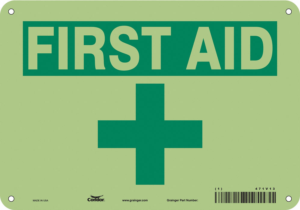 Safety Sign 7 in x 10 in Polyethylene