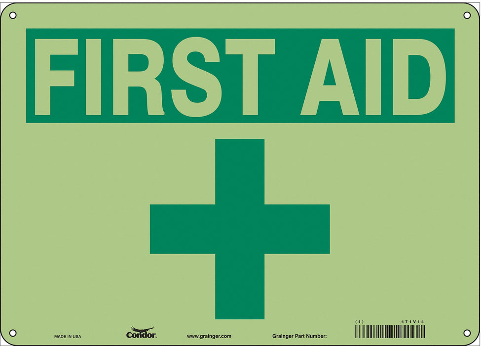 Safety Sign 10 in x 14 in Polyethylene