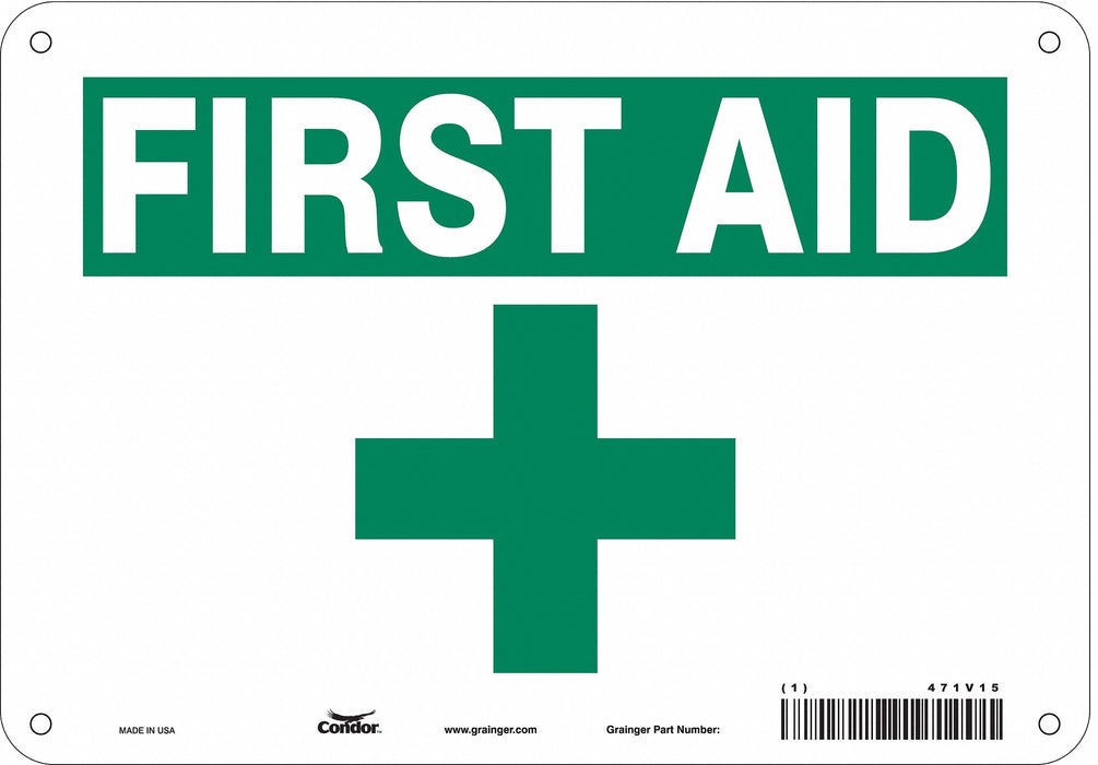 Safety Sign 7 in x 10 in Polyethylene