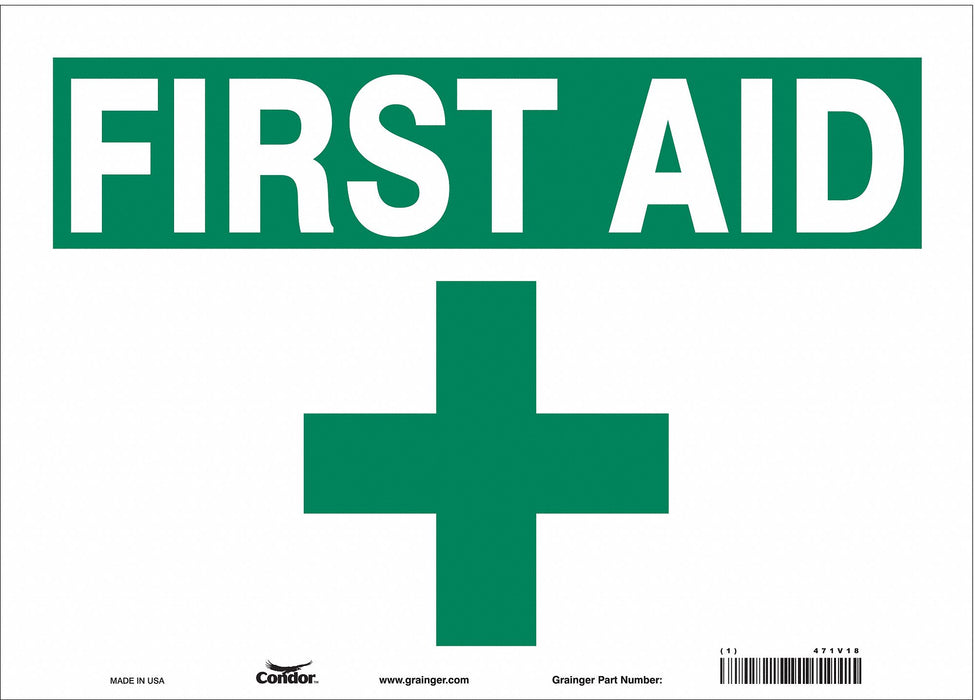 Safety Sign 10 in x 14 in Vinyl