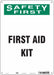 Safety Sign 14 in x 10 in Aluminum