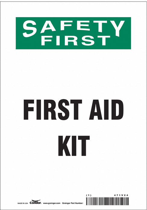 Safety Sign 10 in x 7 in Vinyl