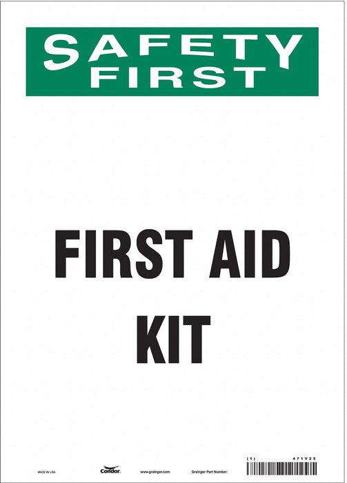 Safety Sign 14 in x 10 in Vinyl