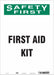 Safety Sign 14 in x 10 in Vinyl