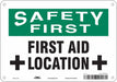 Safety Sign 7 in x 10 in Aluminum