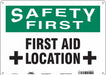 Safety Sign 10 in x 14 in Aluminum