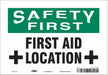 Safety Sign 7 in x 10 in Vinyl