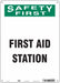 Safety Sign 14 in x 10 in Aluminum