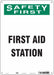 Safety Sign 14 in x 10 in Polyethylene