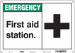 Safety Sign 10 in x 14 in Aluminum