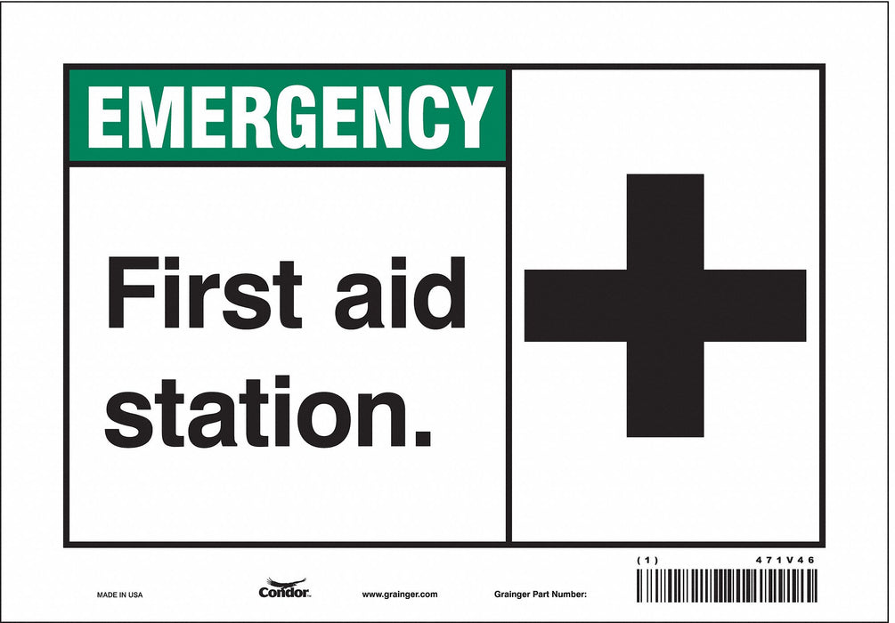 Safety Sign 7 in x 10 in Vinyl