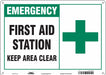 Safety Sign 10 in x 14 in Polyethylene