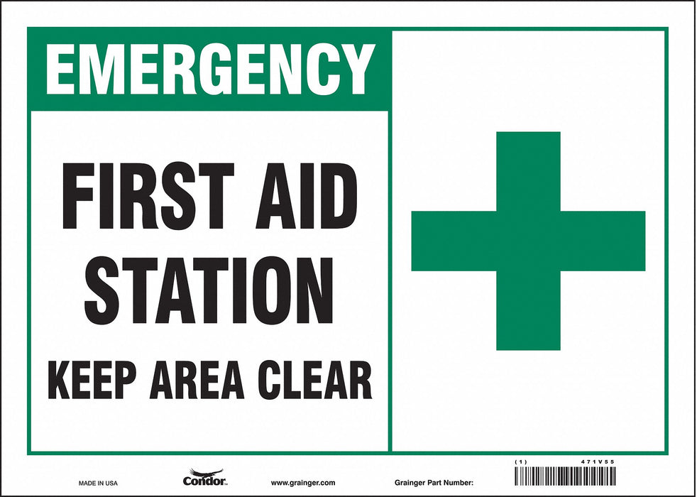 Safety Sign 10 in x 14 in Vinyl