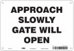Safety Sign 7 in x 10 in Aluminum