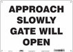 Safety Sign 10 in x 14 in Aluminum