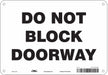 Safety Sign 7 in x 10 in Aluminum