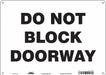 Safety Sign 10 in x 14 in Aluminum