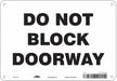 Safety Sign 7 in x 10 in Polyethylene