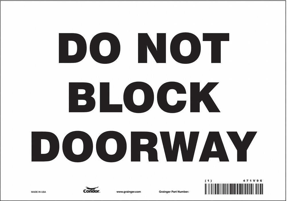 Safety Sign 7 in x 10 in Vinyl