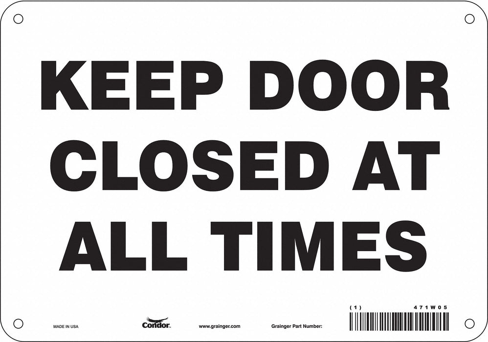 Safety Sign 7 in x 10 in Aluminum