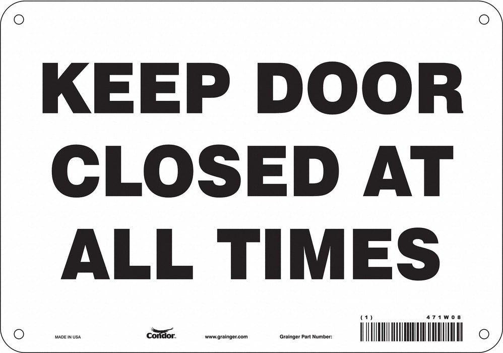 Safety Sign 7 in x 10 in Polyethylene