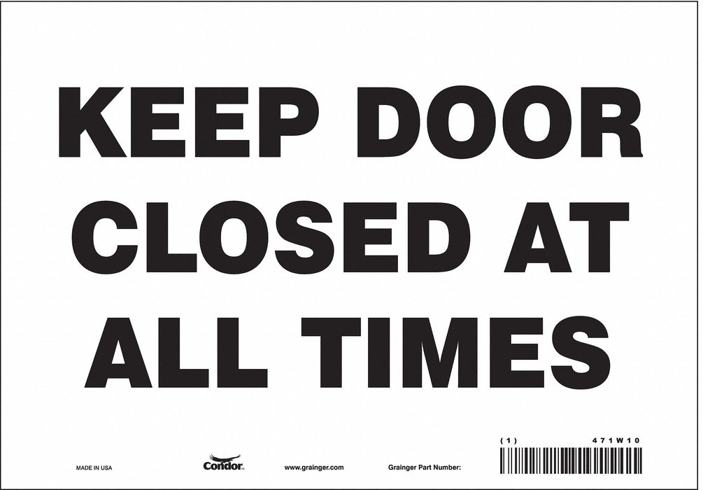 Safety Sign 7 in x 10 in Vinyl