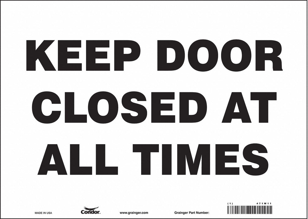 Safety Sign 10 in x 14 in Vinyl
