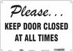 Safety Sign 10 in x 14 in Aluminum
