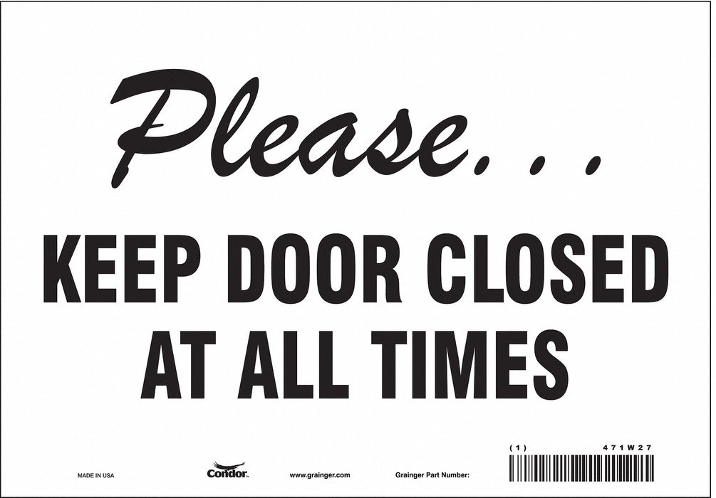 Safety Sign 7 in x 10 in Vinyl