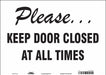 Safety Sign 10 in x 14 in Vinyl