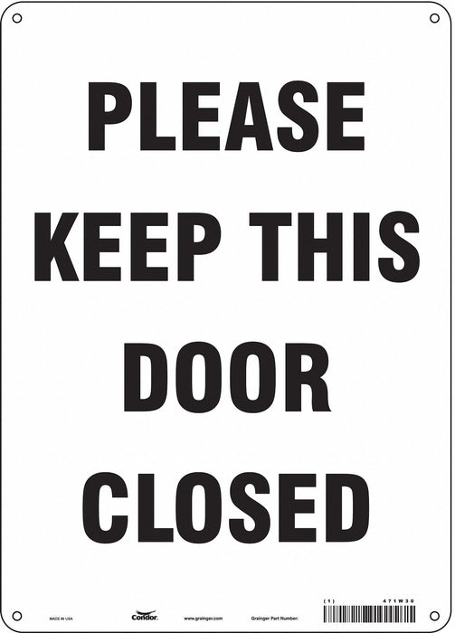 Safety Sign 14 in x 10 in Aluminum