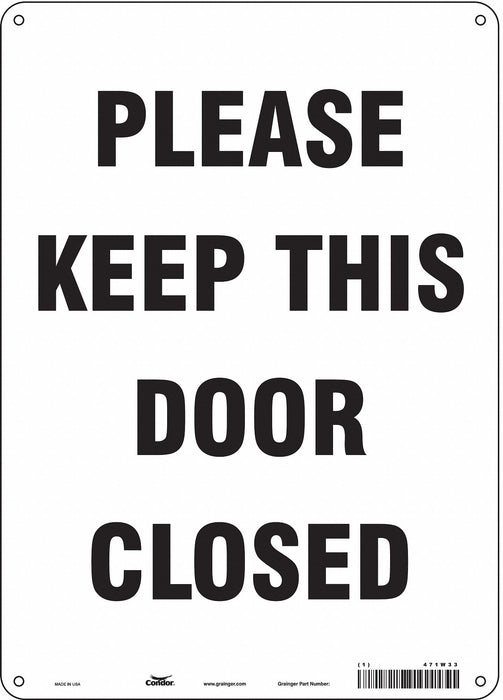 Safety Sign 14 in x 10 in Polyethylene