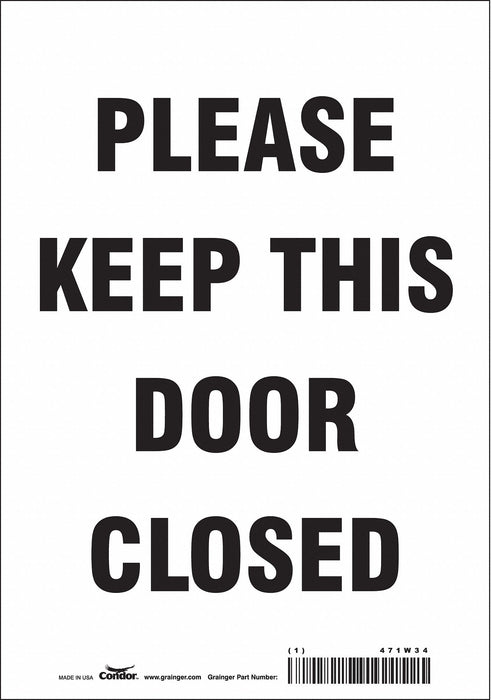 Safety Sign 10 in x 7 in Vinyl
